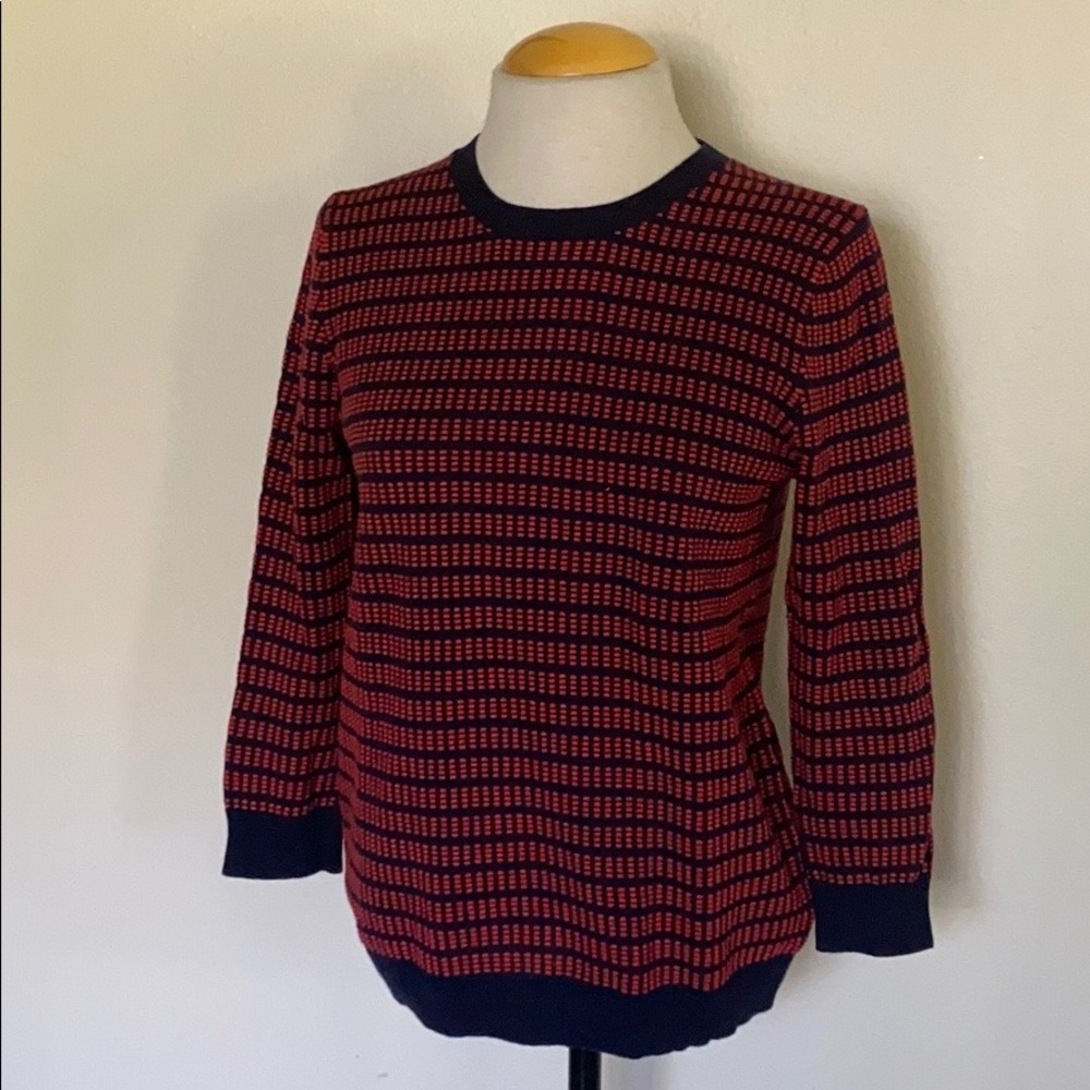 J.crew striped red and blue sweater